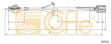 Трос спидометра COFLE S07122