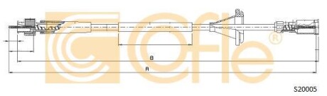 Трос спидометра COFLE S20005