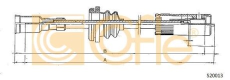 Трос спидометра COFLE S20013
