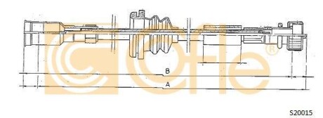 Трос спидометра COFLE S20015