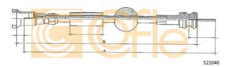 Трос спидометра COFLE S21040