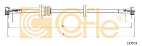 Трос спидометра COFLE S27003