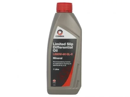 Масло трансмиссионное минеральное COMMA LS GEAR OIL 80W90 GL5 1L