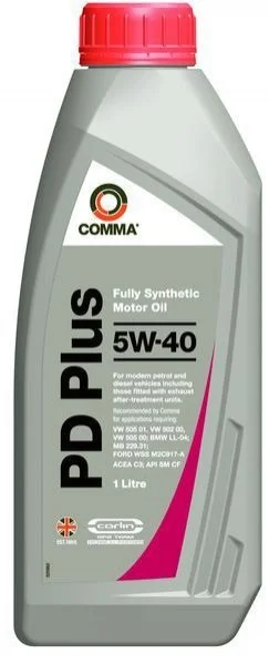 Масло для двигателя COMMA PD PLUS 5W40 1L (фото 1)