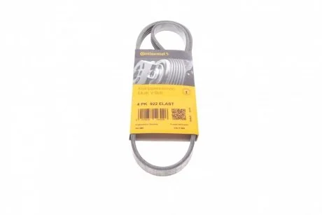 Доріжковий пас Contitech 4 PK 922 ELAST