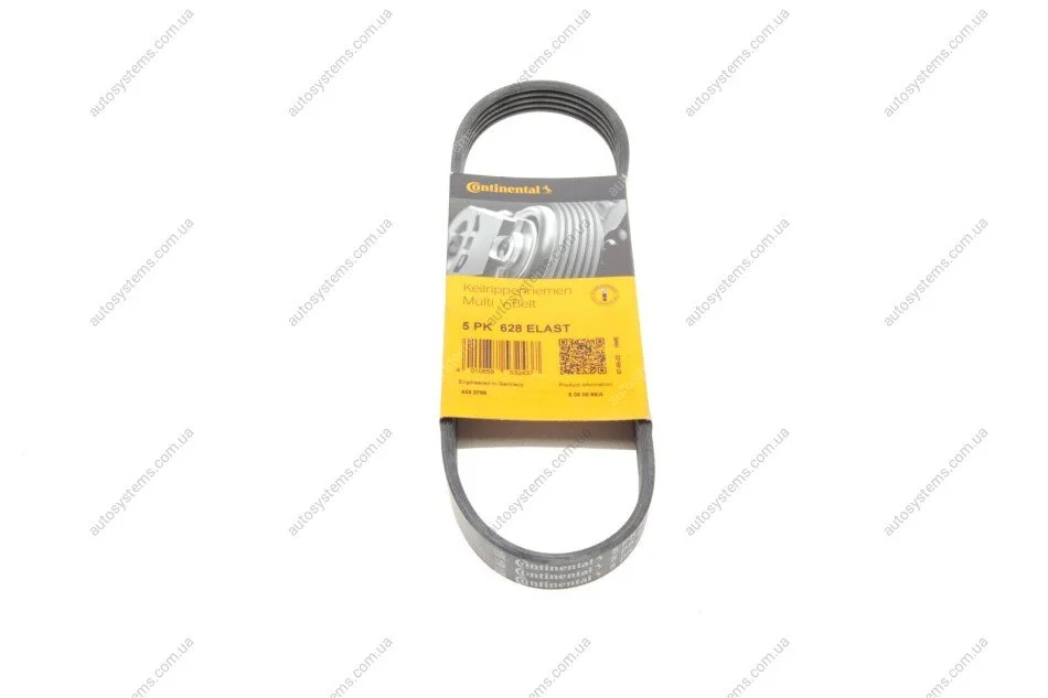 Доріжковий пас Contitech 5 PK 628 ELAST (фото 1)