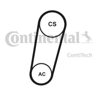 Комплект ремня генератора Contitech 5PK705 ELAST T1