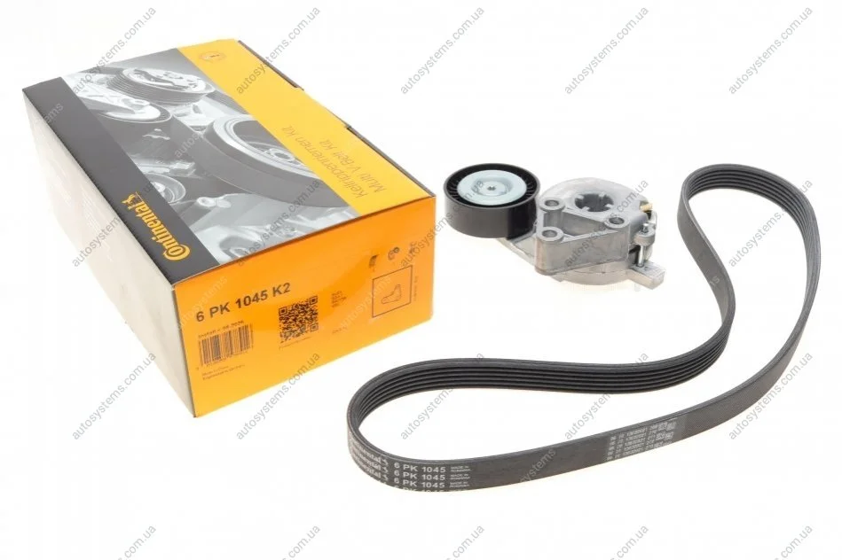 Комплект паса поликлинового VW Caddy III 1.6 BiFu Contitech 6PK1045K2 (фото 1)
