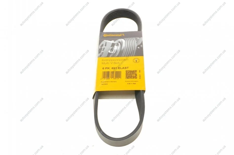 Доріжковий пас Contitech 6 PK 691 ELAST (фото 1)
