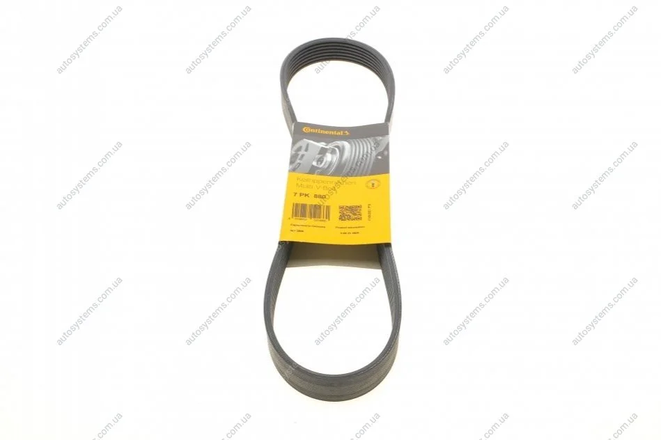 Пас поліклиновий Renault Clio 1.2 16V 05-14 Contitech 7PK880 (фото 1)