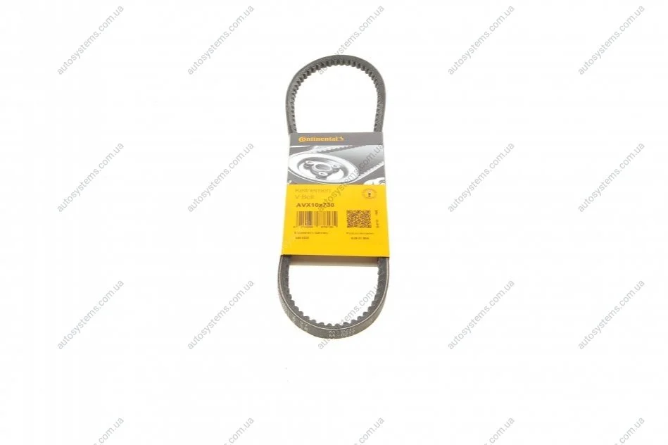 Ремінь генератора VW Golf/Jetta/Passat 1.5-2.0 80-92/Seat Toledo 1.6/2.0 91-03 Contitech AVX10X730 (фото 1)