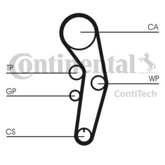 Комплект ремня ГРМ Contitech CT1090K1