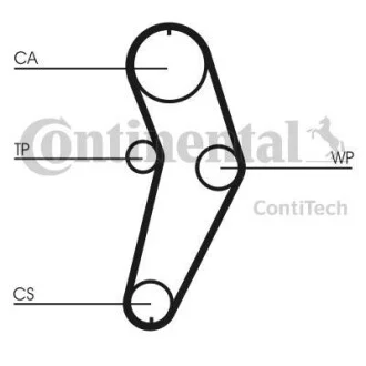 Комплект ремня ГРМ Contitech CT709K1