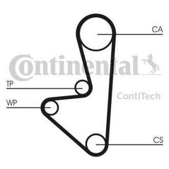 Комплект ремня ГРМ Contitech CT718K1