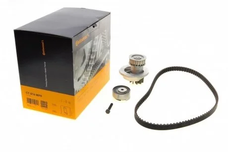 Комплект ГРМ, пас+ролик+помпа Contitech CT 874 WP5