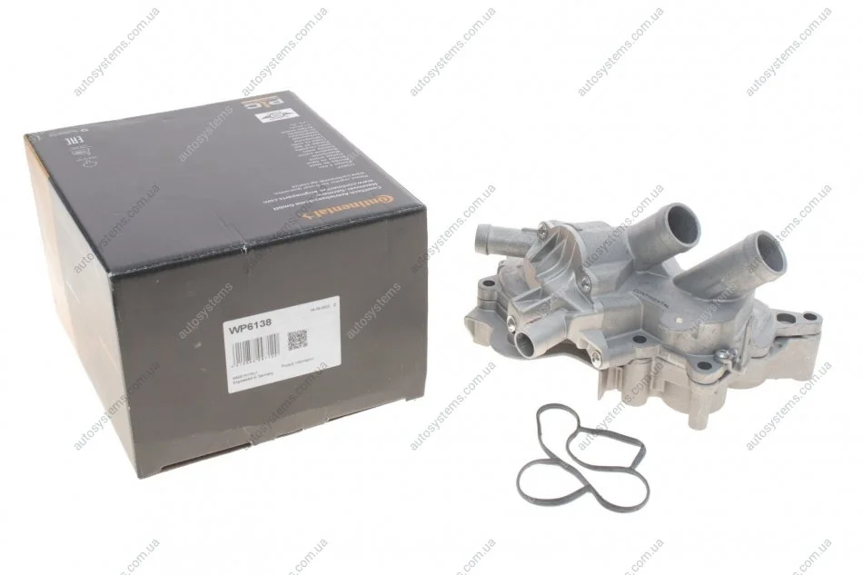 Помпа води Audi 1.4TFSI 12-14/Seat Ibiza/Skoda Fabia/VW Polo 1.0/1.0TSI/1.0 EcoFuel 11- (з корпусом) Contitech WP6138 (фото 1)