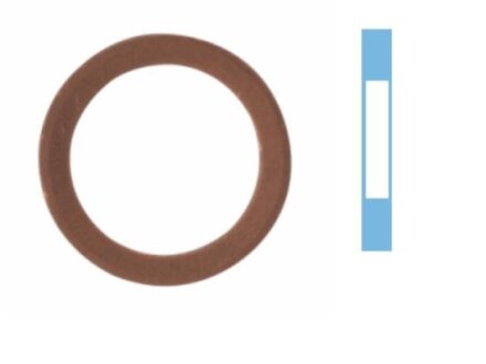 Кольцо уплотнительное пробки маслосливной CORTECO 005502S