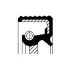 Сальник колінвалу (передній) Renault Trafic 1.9D -01 (50x68x10) CORTECO 12013865B (фото 2)