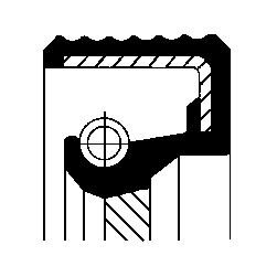 Сальник коленчатого вала CORTECO 15011263