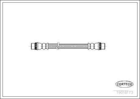 Тормозной шланг CORTECO 19018173