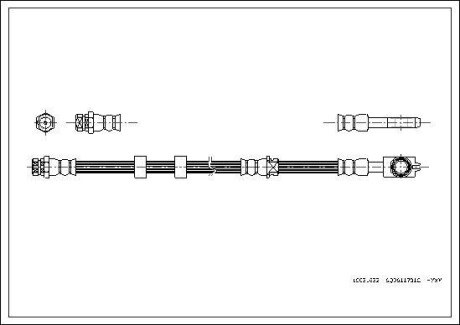 Тормозной шланг CORTECO 19031632
