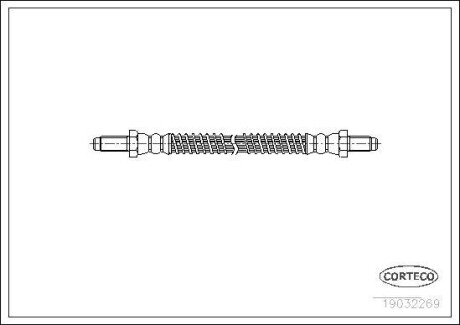Тормозной шланг CORTECO 19032269