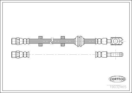 Тормозной шланг CORTECO 19032465