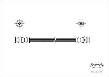Тормозной шланг CORTECO 19032997