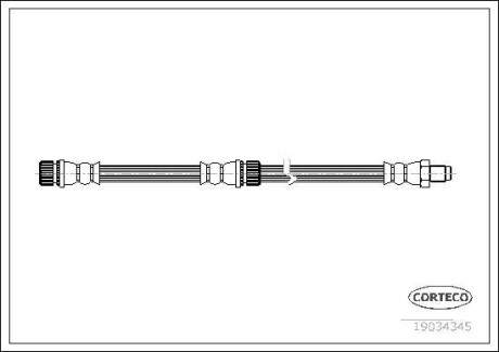Тормозной шланг CORTECO 19034345
