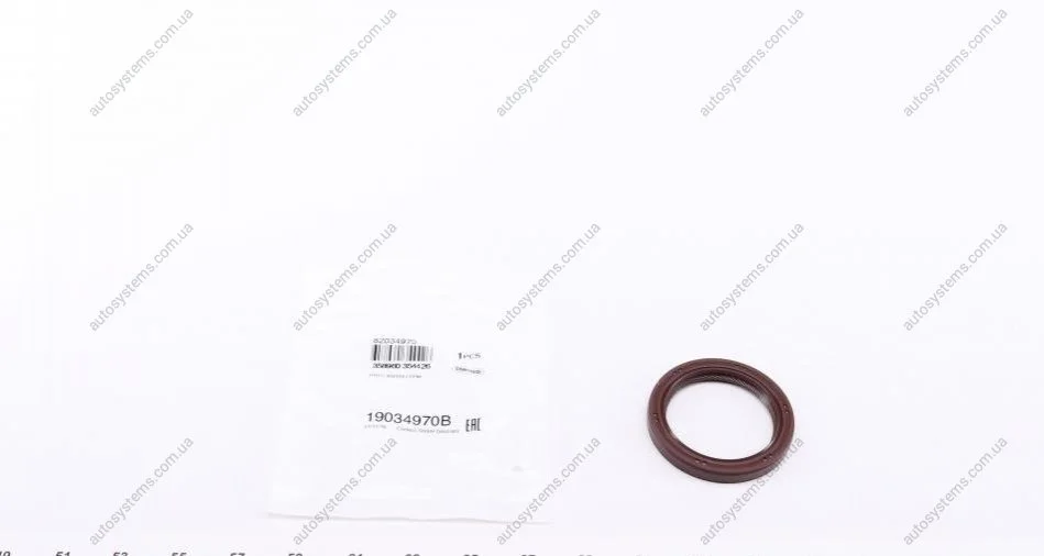 Сальник колінвалу (передній) Mitsubishi OutlanderII 2.4 07-12 (42x55x7) CORTECO 19034970B (фото 1)