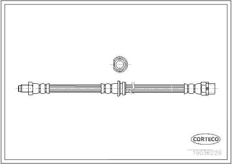 Тормозной шланг CORTECO 19036229