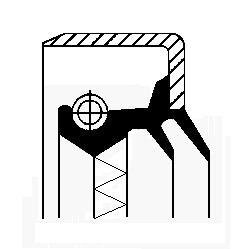 Кольцо уплотнительное CORTECO 19037022B