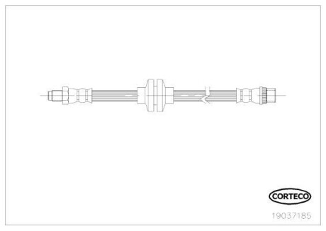 Тормозной шланг CORTECO 19037185