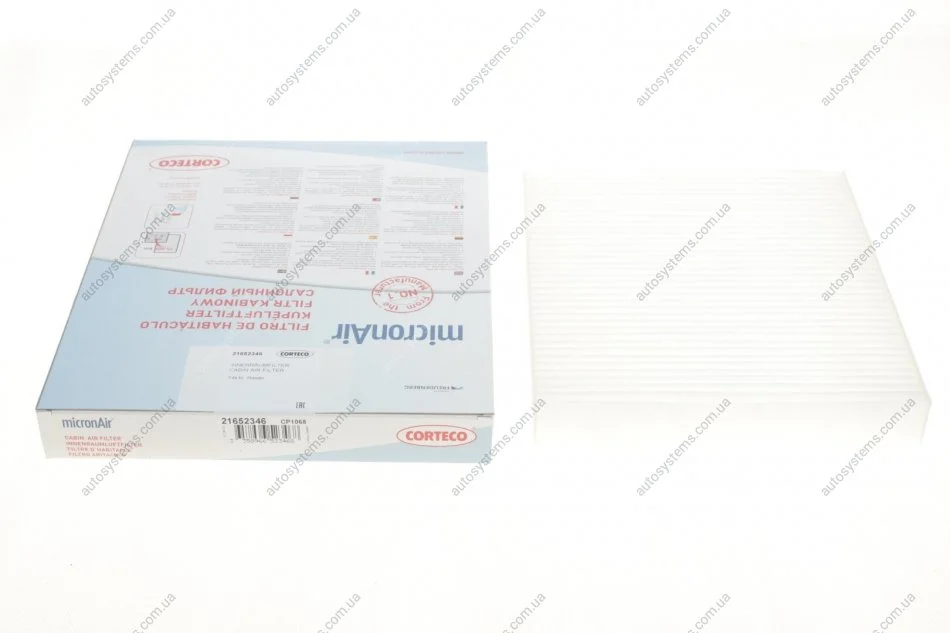 Фільтр салону Nissan Almera/Primera/Tino 00-/Lexus GS/IS/RC 12- CORTECO 21652346 (фото 1)
