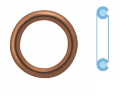 Кольцо уплотнительное пробки маслосливной CORTECO 402125H (фото 1)