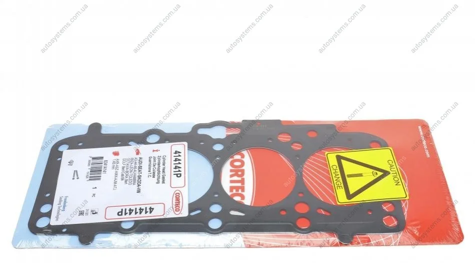 Прокладка ГБЦ VW Caddy 1.9TDI 03-, Ø81,00mm, 1.45mm, 1 метка CORTECO 414141P (фото 1)