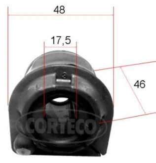 Втулка стабилизатора переднего CORTECO 49371888