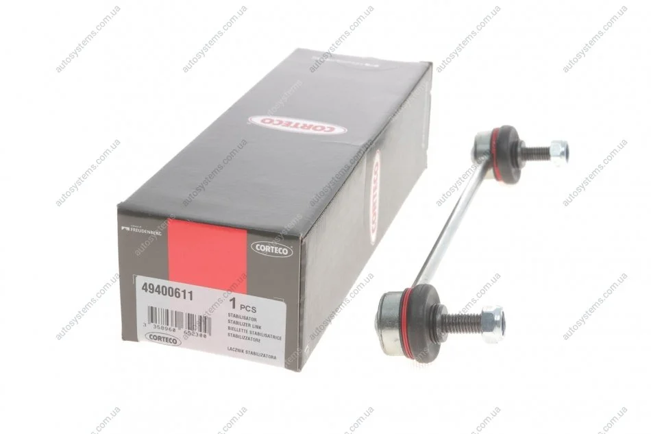 Тяга стабілізатора (заднього) Mini Mini Cooper/Roadster 01-15 CORTECO 49400611 (фото 1)