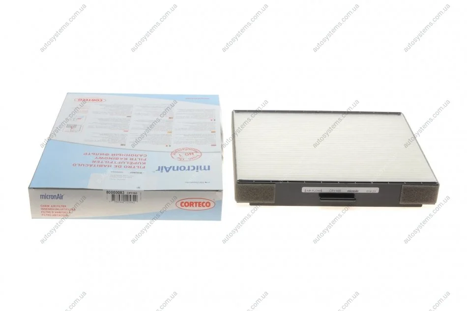 Фільтр салону Hyundai Elantra 00-06/Matrix 01-10/Coupe 96-09 CORTECO 80000083 (фото 1)