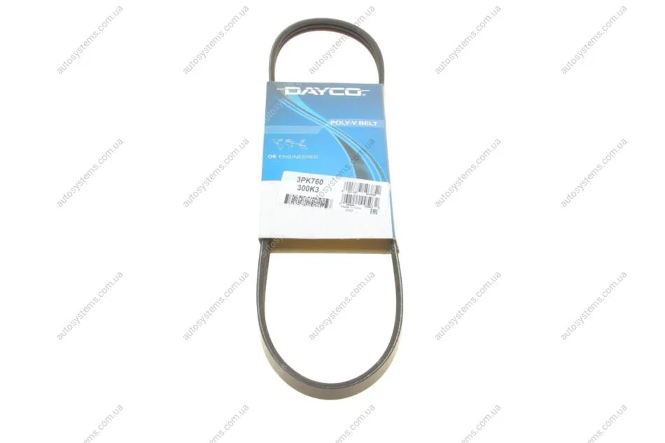 Ремінь генератора Honda Civic IV/ Mazda 626 1.6-2.0 -95 DAYCO 3PK760 (фото 1)
