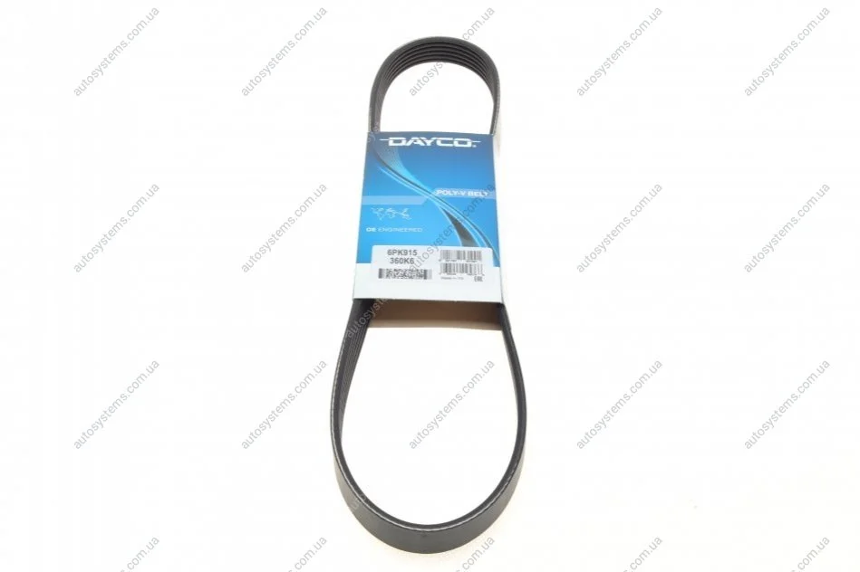 Пас поліклиновий Citroen Jumper/Peugeot Boxer 2.5D DAYCO 6PK915 (фото 1)