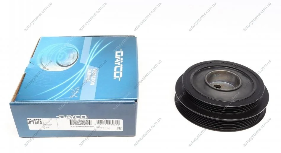 Шків колінвалу Ford Transit/Citroen Jumper/Peugeot Boxer 2.2 D/HDI/TDCI 06- DAYCO DPV1078 (фото 1)