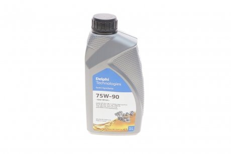 Олива трансмісійна 75W90 Gear Oil 5/4 (1L) (GL5/MAN 342 M-2/Volvo 1273.10/MIL L 2105D) Delphi 25067150 (фото 1)
