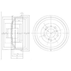 Гальмівний барабан Delphi BF153