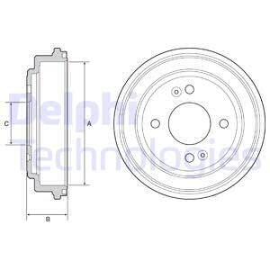 Гальмівний барабан Delphi BF551