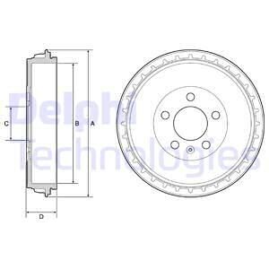 Тормозной барабан Delphi BF564