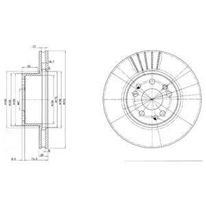 Тормозной диск Delphi BG2737