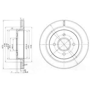 Гальмівний диск Delphi BG2758