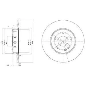 Тормозной диск Delphi BG2769