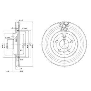 Гальмівний диск Delphi BG2844